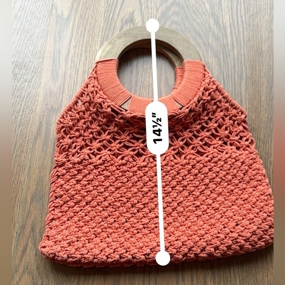 A New Day pink Women's Crochet Bag - Rust boho coquette cottagecore I - Picture 5 of 6